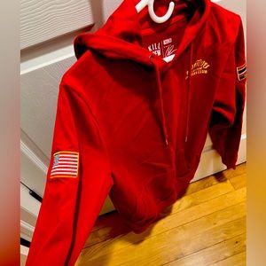 Kill Crew Muay Thai Twin Tiger Pullover Hoodie - Red S
